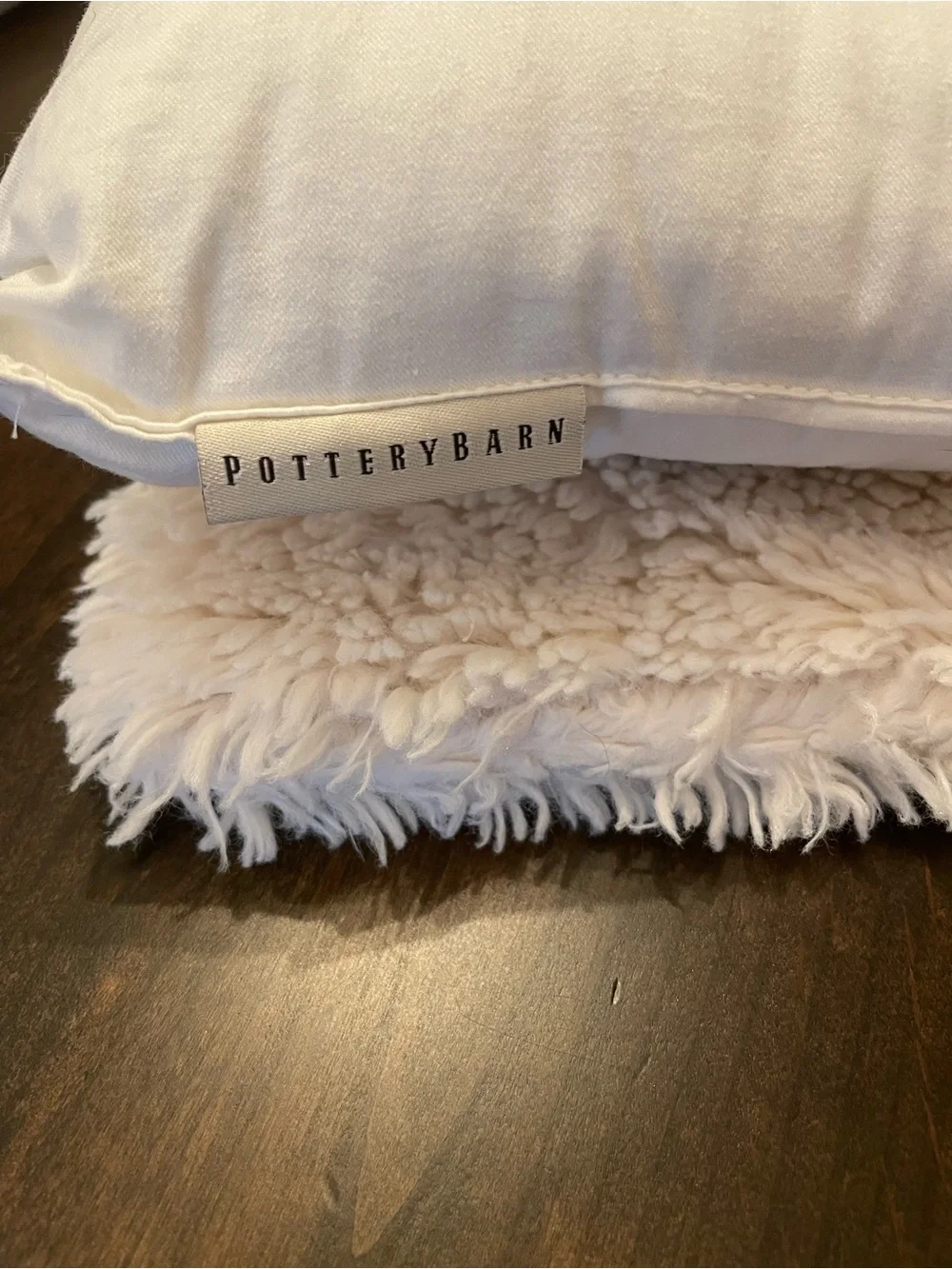 Pottery Barn Faux Fur Lumbar Pillow